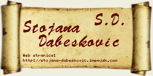 Stojana Dabesković vizit kartica